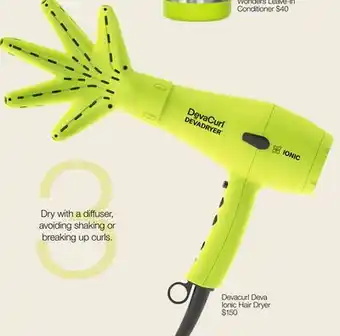 JC Penney Devacurl Deva Ionic Hair Dryer offer