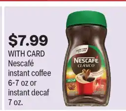 CVS Nescafé instant coffee 6-7 oz or instant decaf 7 oz offer