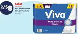 Family Dollar Viva Paper Towels offer