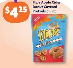 Family Dollar Flipz Apple Cider Donut Covered Pretzels offer