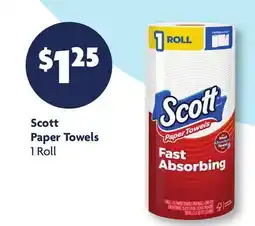 Family Dollar Scott Paper Towels offer