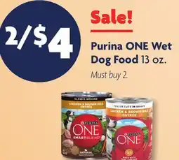 Family Dollar Purina ONE Wet Dog Food offer