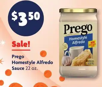 Family Dollar Prego Homestyle Alfredo Sauce offer