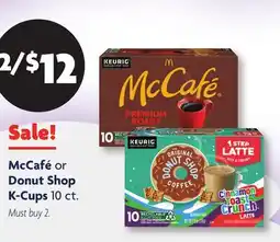 Family Dollar McCafé or Donut Shop K-Cups offer