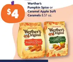 Family Dollar Werther's Pumpkin Spice or Caramel Apple Soft Caramels offer