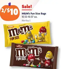 Family Dollar M&M's Fun Size Bags offer