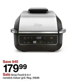 Target Ninja Foodi 6-in-1 nonstick indoor grill offer