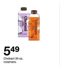 Target Chobani 24-oz. creamers offer
