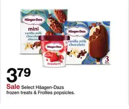 Target Select Häagen-Dazs frozen treats & Frollies popsicles offer