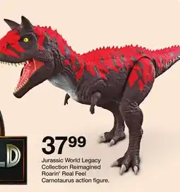 Target Jurassic World Legacy Collection Reimagined Roarin' Real Feel Carnotaurus action figure offer