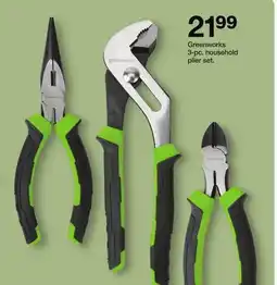 Target Greenworks 3-pc. household plier set offer