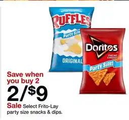 Target Select Frito-Lay party size snacks & dips offer