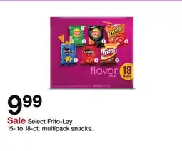 Target Select Frito-Lay 15- to 18-ct. multipack snacks offer