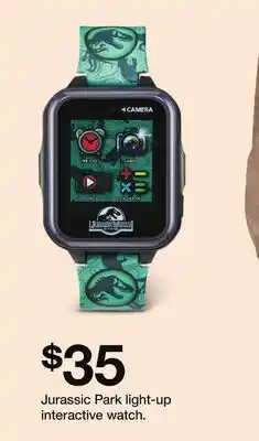 Target Jurassic Park light-up interactive watch offer