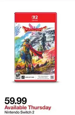 Target Dragonquest Nintendo Switch 2 offer