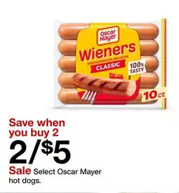 Target Select Oscar Mayer hot dogs offer