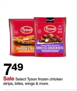 Target Select Tyson frozen chicken strips, bites, wings & more offer