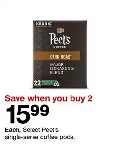 Target Peet's single-serve coffee pods offer