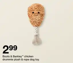 Target Boots & Barkley chicken drummie plush & rope dog toy offer