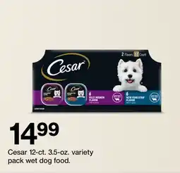 Target Cesar 12-ct. 3.5-oz. variety pack wet dog food offer