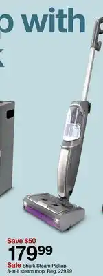 Target Shark Steam Pickup 3-in-1 steam mop offer