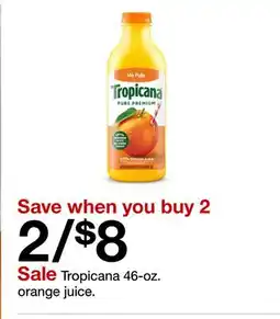Target Tropicana 46-oz. orange juice offer