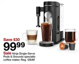 Target Ninja Single-Serve Pods & Grounds specialty coffee maker offer
