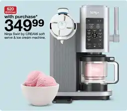 Target Ninja Swirl by CREAMi soft serve & ice cream machine offer