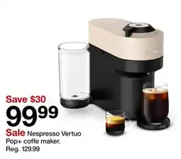 Target Nespresso Vertuo Pop + coffe maker offer