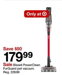 Target Bissell PowerClean FurGuard pet vacuum offer