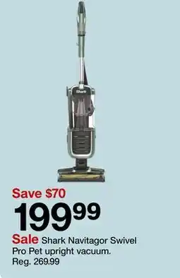 Target Shark Navitagor Swivel Pro Pet upright vacuum offer