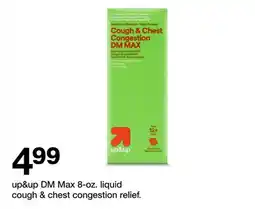 Target up&up DM Max 8-oz. liquid cough & chest congestion relief offer