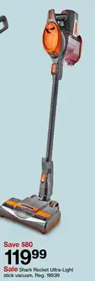 Target Shark Rocket Ultra-Light stick vacuum offer