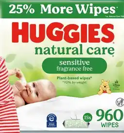 Target Huggies Natural Care 960-ct. fragrance-free baby wipes offer