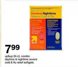 Target up & up 24-ct. combo daytime & nightime severe cold & flu relief softgels offer