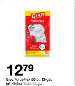 Target Glad ForceFlex 50-ct. 13-gal. tall kitchen trash bags offer