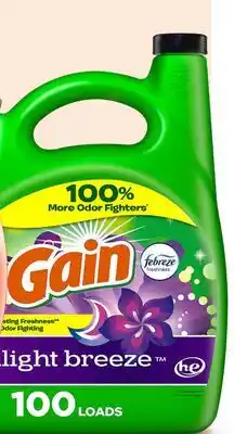 Target Gain 144 - oz. liquid laundry detergent offer