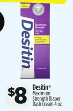 Dollar General Desitin Maximum Strength Diaper Rash Cream offer