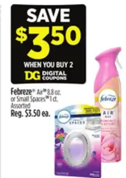 Dollar General Febreze Air TM 8.8 oz. orSmall Spaces TM 1 ct offer