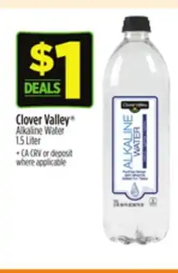 Dollar General Clover Valley Alkaline Water offer