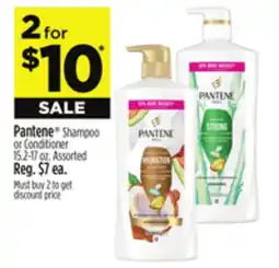 Dollar General Pantene Shampoo or Conditioner offer