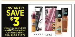 Dollar General Maybelline Cosmetic Items offer