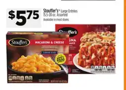 Dollar General Stouffer's Large Entrées offer