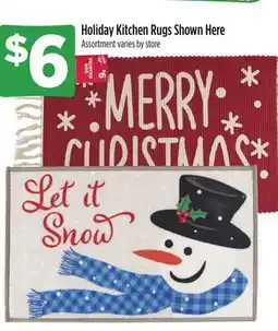 Dollar General Holiday Kitchen Rugs offer