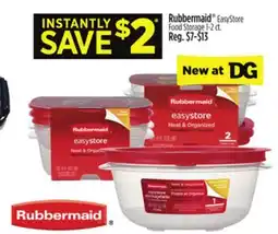 Dollar General Rubbermaid EasyStore Food Storage offer