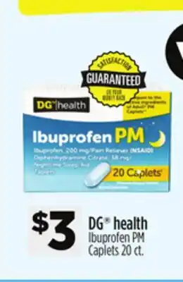 Dollar General DG health Ibuprofen PM Caplets offer