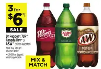 Dollar General Dr Pepper , 7UP , Canada Dry or A & W offer