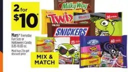 Dollar General Mars Everyday Fun Size or Halloween Candy offer