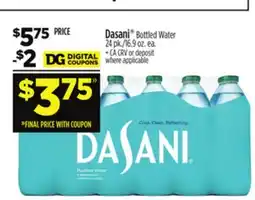 Dollar General Dasani Bottled Water offer