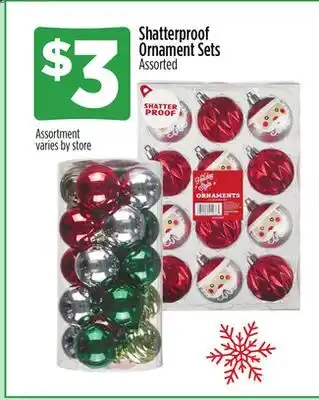 Dollar General Shatterproof Ornament Sets offer